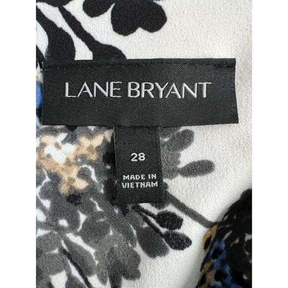 Lane Bryant Floral Bell Sleeve Dress Womens Size 28 Fit & Flare Boho Event - Picture 10 of 12